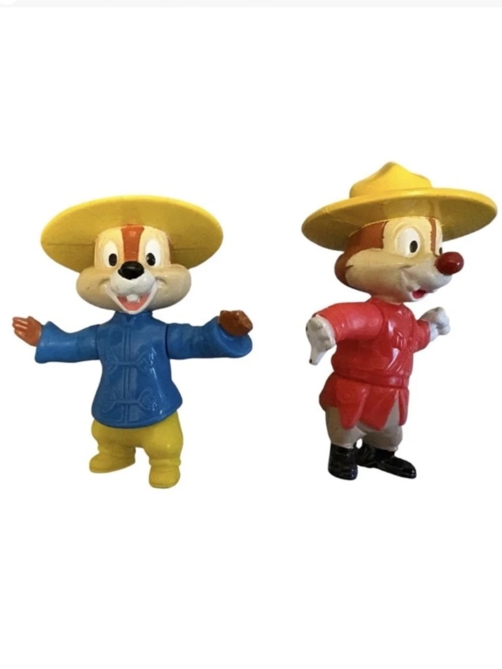 Disney Chip N Dale Toys Around The World PVC Figures 1988 Set Epcot